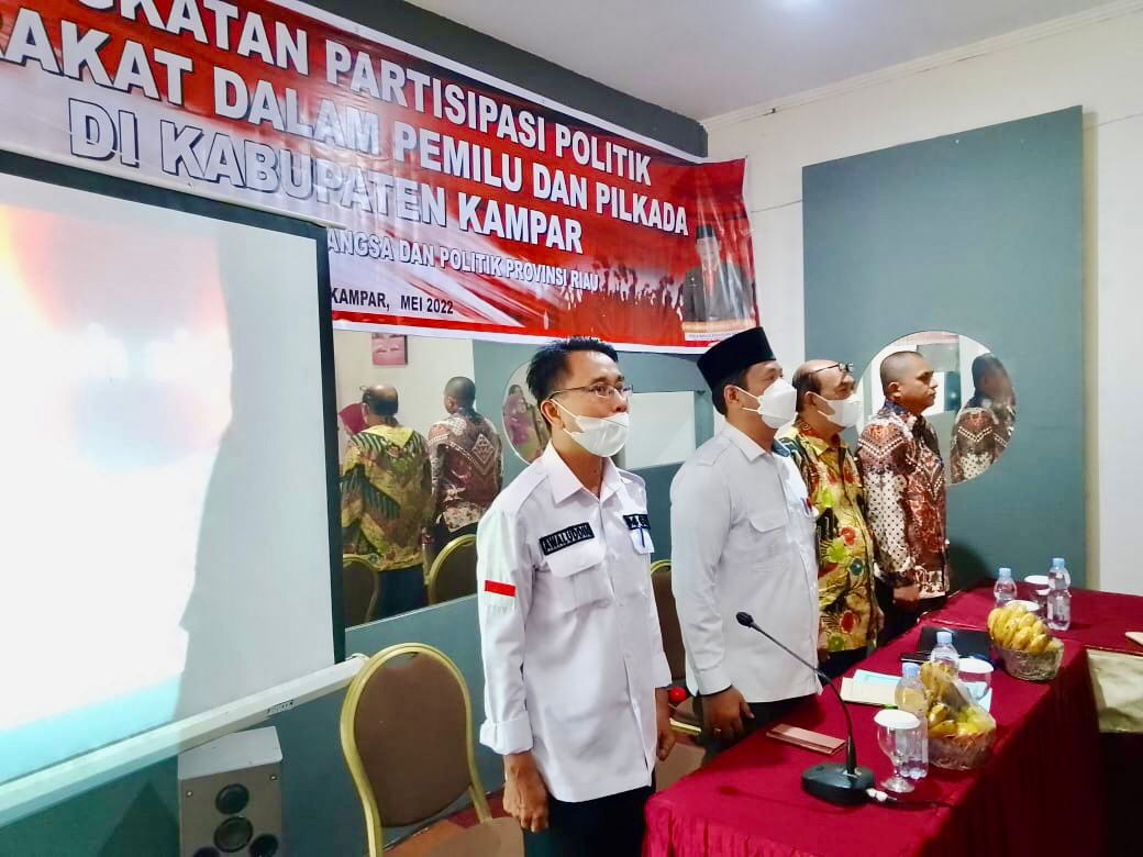 Peningkatan Partisipasi Politik Masyarakat dalam Pemilu dan Pemilukada di Kab Kampar 2022